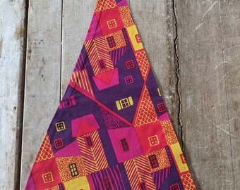 Marimekko red Pieni Vanhakaupunki Santa/Elf/Christmas hat with a bell by Sanna Annukka