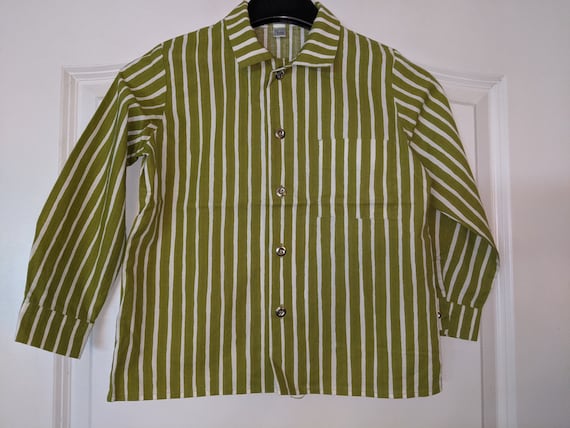 MARIMEKKO vintage shirt/striped blouse JOKAPOIKA s