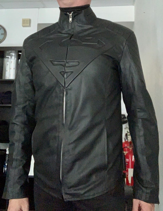Leather Superman Jacket - Etsy UK