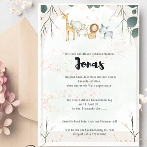 Invitación digital de bautismo – Tarjeta electrónica para envío inmediato – Reserva la fecha – Plantilla única para bautizos y diversas celebraciones