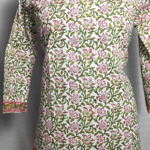 womens clothes block printed Ladies Tops Tunic Kurti Blouse boho clothes.we use only natural fabrics to give you comfort and style.