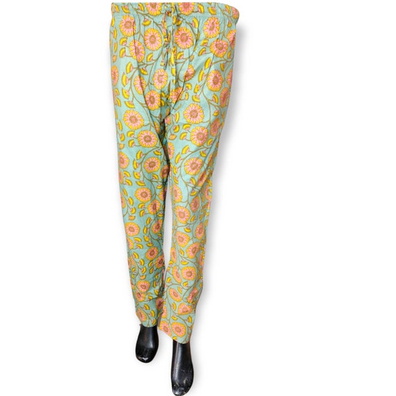 100% Cotton Indian Yoga Pants 