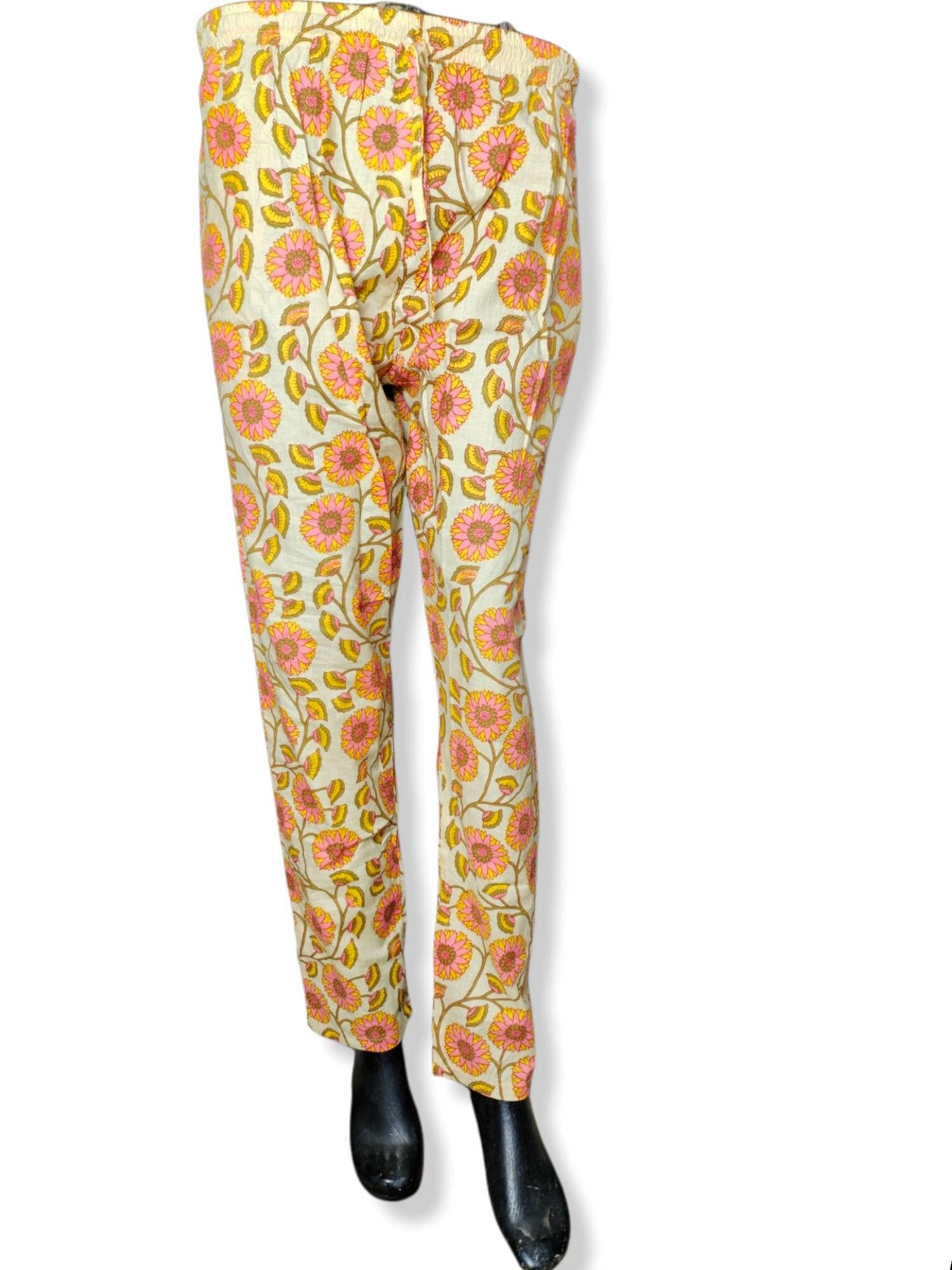 100% Cotton Indian Yoga Pants 