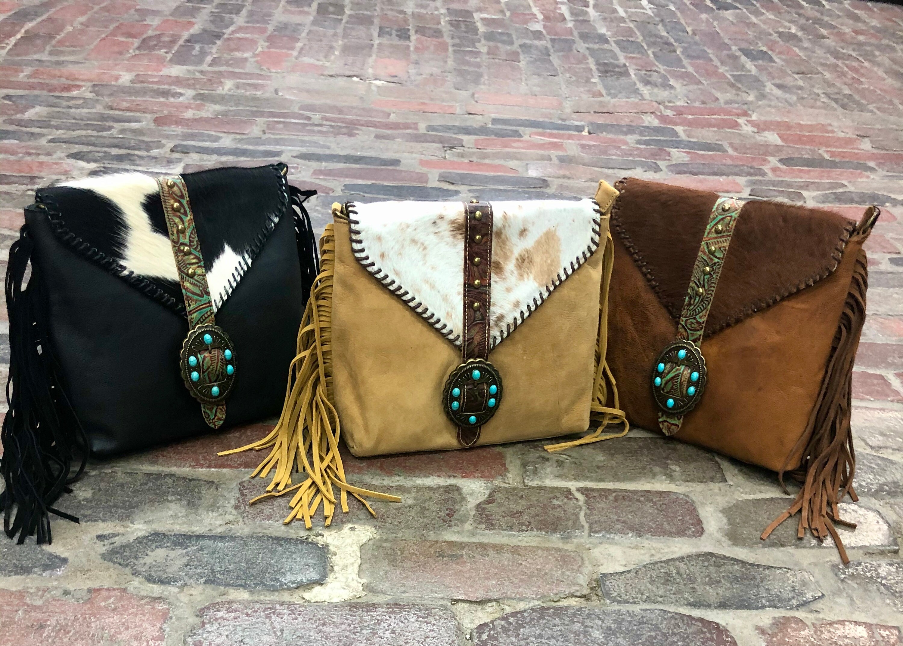 Cowhide Crossbody Purse Hand Tooled Leather Purse Gift For Etsy