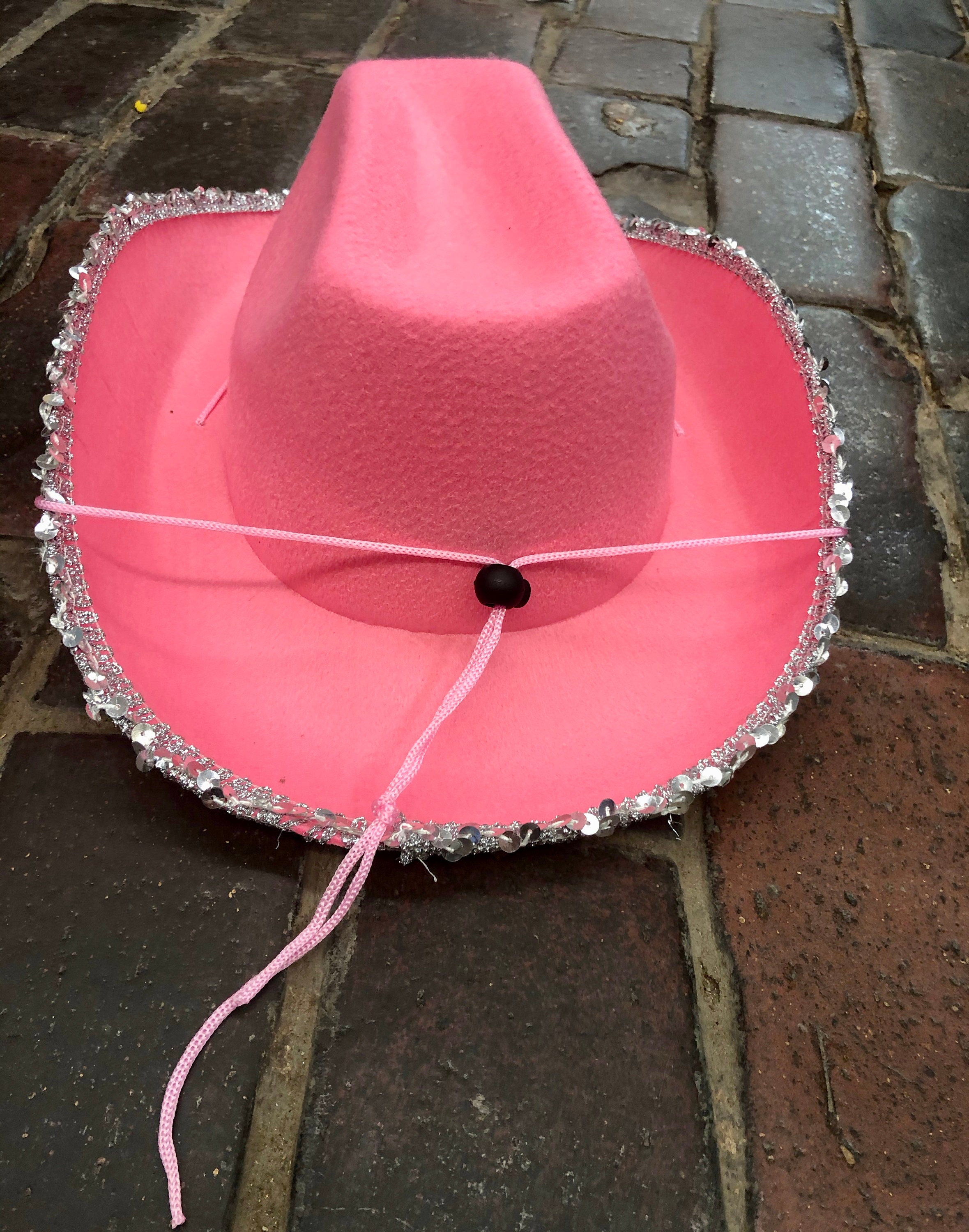 Adult Cowgirl Hat breast Cancer Awareness Holiday Party Hat 