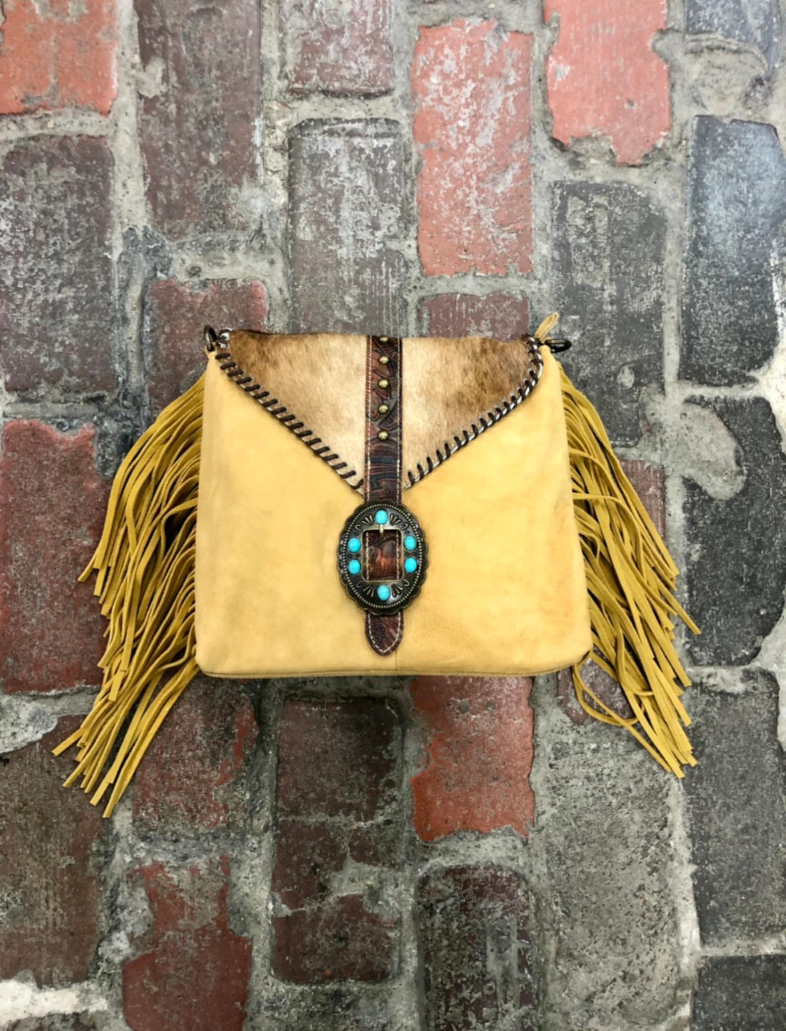 Cowhide Crossbody Purse Hand Tooled Leather Purse Gift For Etsy