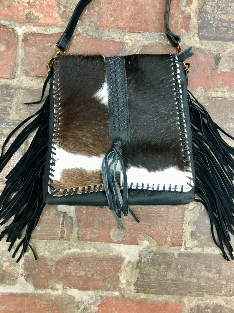 Cowhide Crossbody Purse Hand Tooled Leather Purse Gift For Etsy