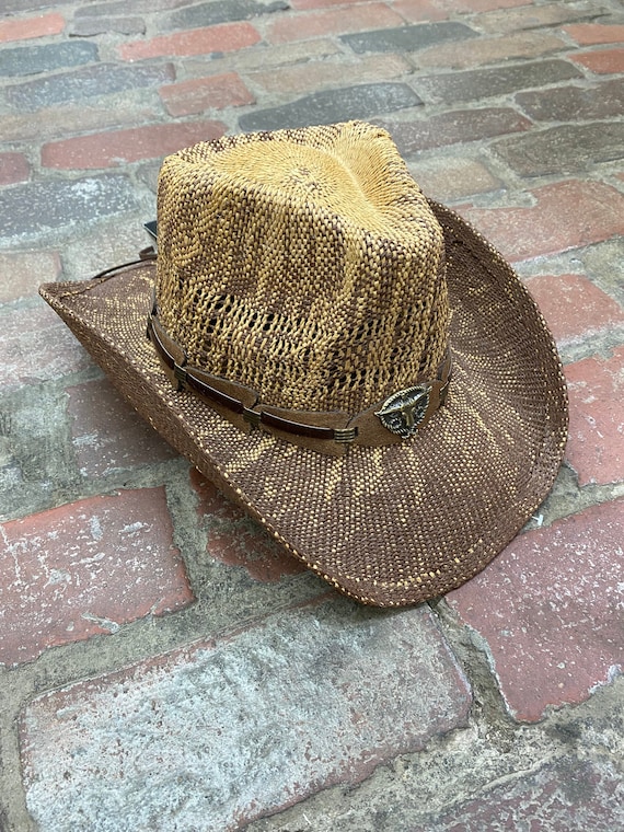 Adult's Brown Cowboy Hat with Hatband