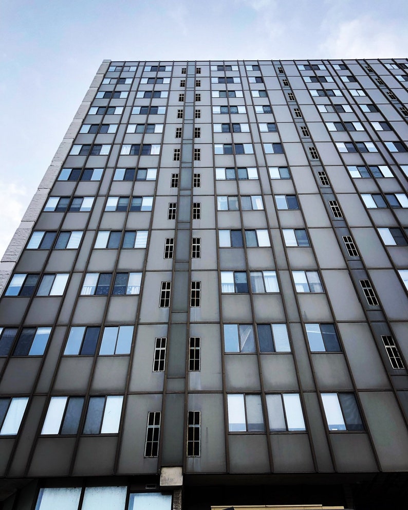 Blue Skies High Rise color photography print
