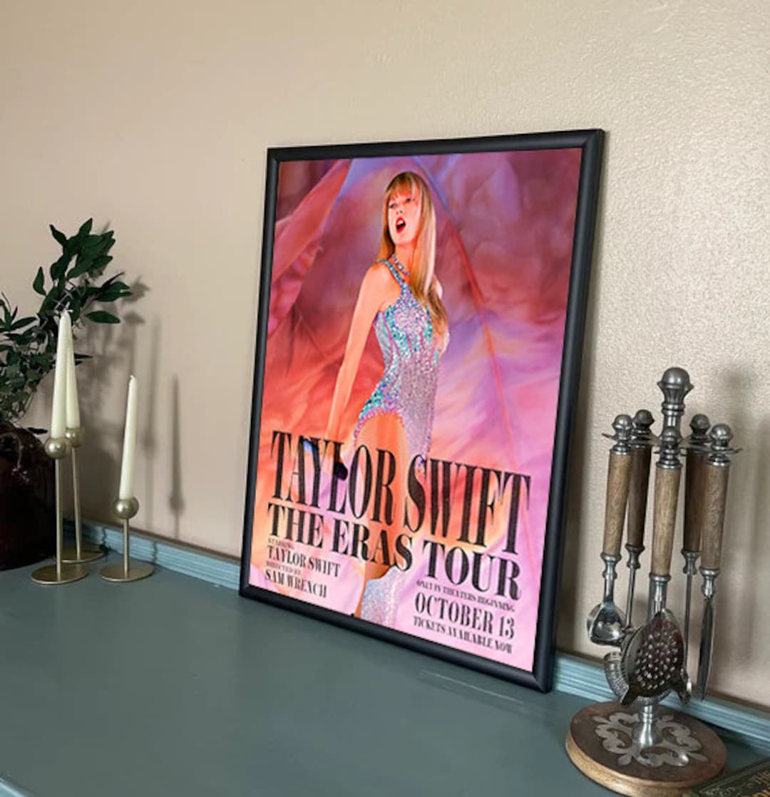 Taylor Swift the Eras Tour Movie Poster in Theaters on October Etsy