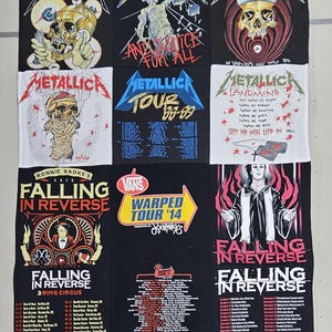 Custom Blankets made from tshirts, sweaters, jerseys and other shirts with Fleece backing image 20
