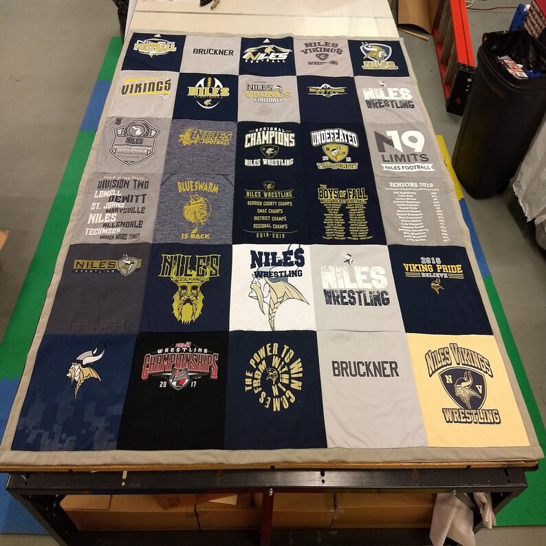 Custom Blankets made from tshirts jerseys an other shirts Etsy