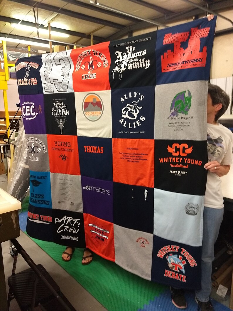 Custom Blankets made from tshirts jerseys an other shirts Etsy