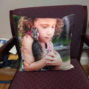 Favorite photo Pets, Family Portrait, First Born, Grandchildren, Graduation, on a Pillow & Made in the USA