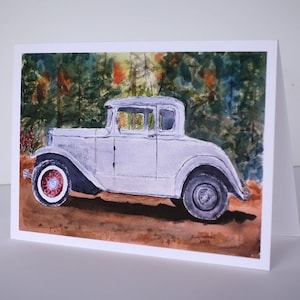 Moodel A Ford greeting card