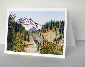 Mt Rainier from Tehaleh greeting card