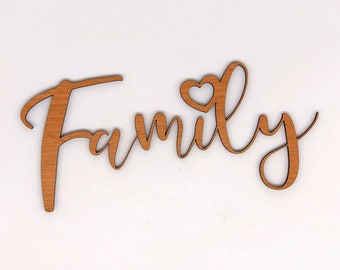 Family Cutout - SVG vector pattern for laser cutting