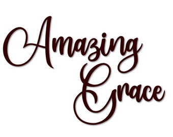 Amazing Grace Cutout - SVG vectorpatroon voor lasersnijden