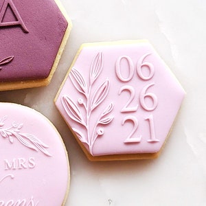 Custom Date Wedding Fondant Embosser Stamp - Wedding Stamp - Cookie Stamp - Anniversary Embosser Stamp - Fondant Cookie Stamp Love