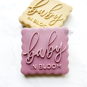 Baby in Bloom Stickers, Personalised Baby Shower Labels, Thank you  Stickers, Labels for Baby Shower Seed Plant Favours