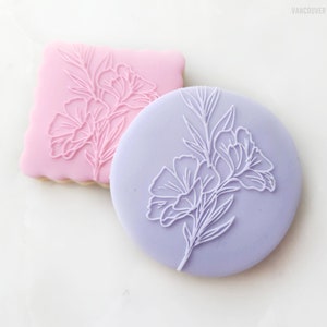 Floral Cookie Fondant Embosser Stamp - Cookie Stamp - Floral Embosser Stamp - Fondant Cookie Stamp - Baking Supplies - Wedding