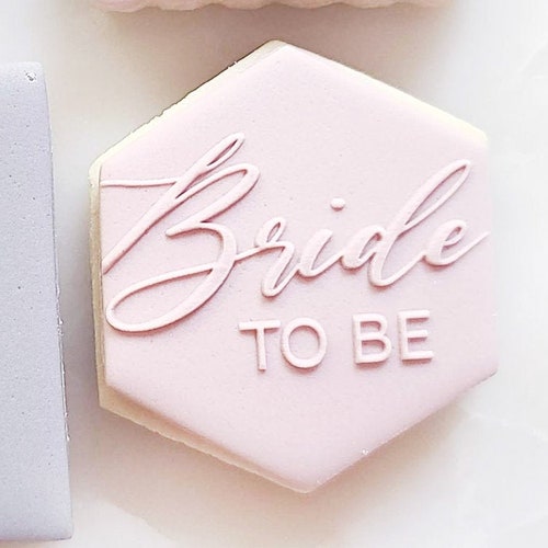 Bride to Be Fondant Embosser Stamp Wedding Bride Stamp Etsy