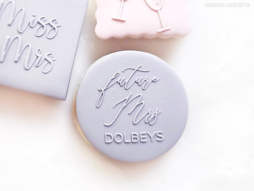 Custom Future Mrs Wedding Bride Stamp Bridal Embosser Etsy