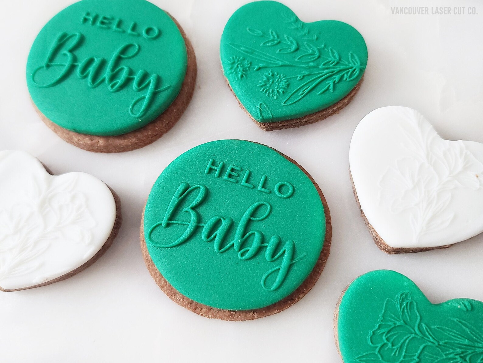 Hello Baby Cookie Fondant Embosser Stamp Cookie Stamp Baby Etsy