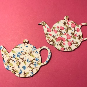 Wooden Flower Teapot Needle Minders/Cover Minders