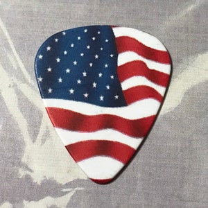 American Flag Guitar Pick Needle Minder