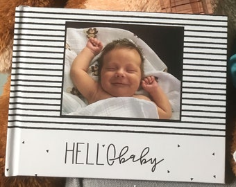 Rhyming Customized 1st Year Baby Book