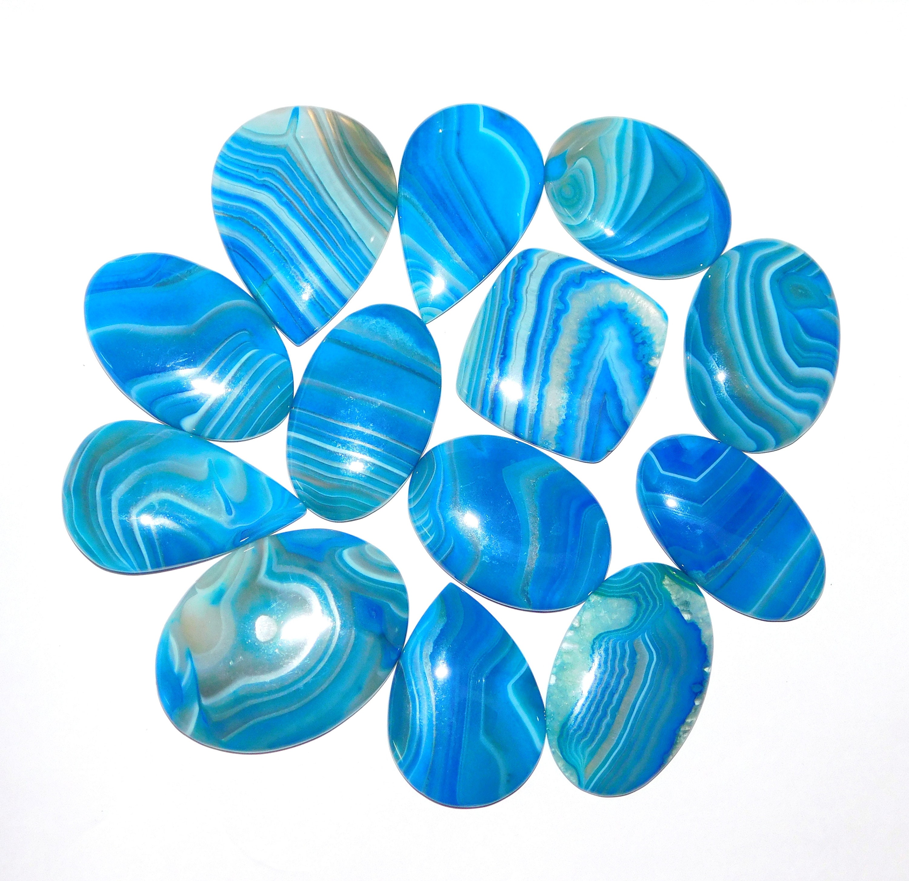 Beautiful blue onyx cabochon.blue onyx loose stone onyx Etsy