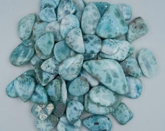 Natural Larimar Cabochon Loose Gemstone for Jewelry Making Wholesale Lot