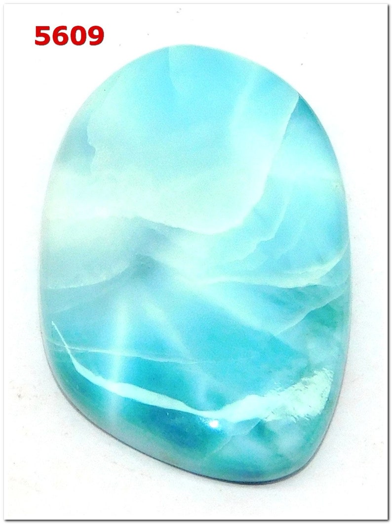 Natural Larimar CabochonDesigner blue color Larimar Gemstone Etsy