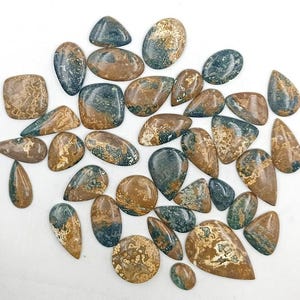 Ocean Jasper Cabochon Lot Loose Gemstones for Jewelry Making Wholesale Lot