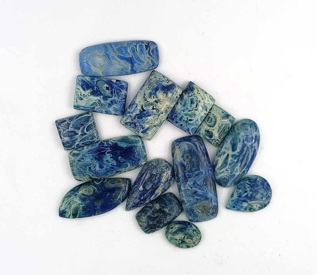 Designer Blue Plume Root Agate Stone Smooth Polished Plume - Etsy