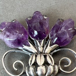 William Spratling Vintage Amethyst Pin image 3