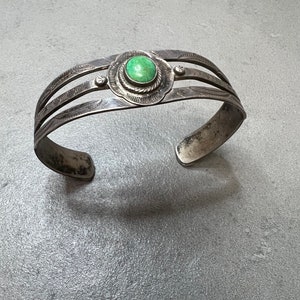 Fred Harvey Era Sterling Turquoise Bracelet