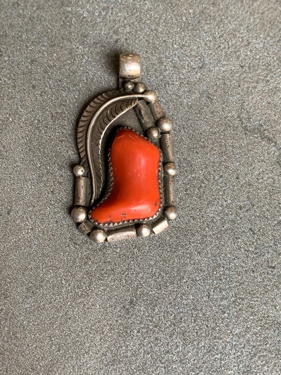 Natural Mediterranean Coral Pendant