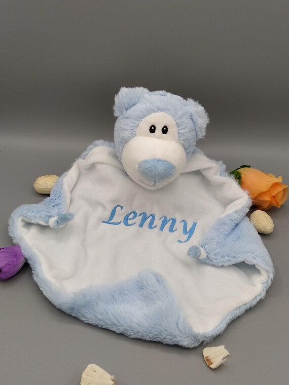 Buy Embroidered Doudou, Blue Bear to Personalize, Customizable
