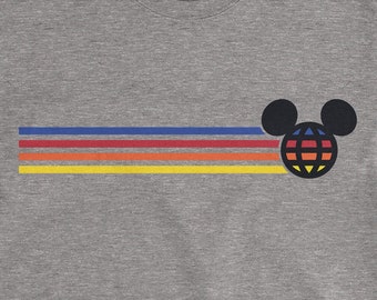 Vintage Disney Epcot Rainbow T-Shirt with Mickey Ears