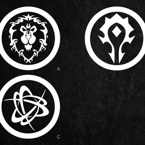 World of Warcraft Vinyl Decals (3 to choose from) - Stickers for Laptop, Car Window, and Bumper