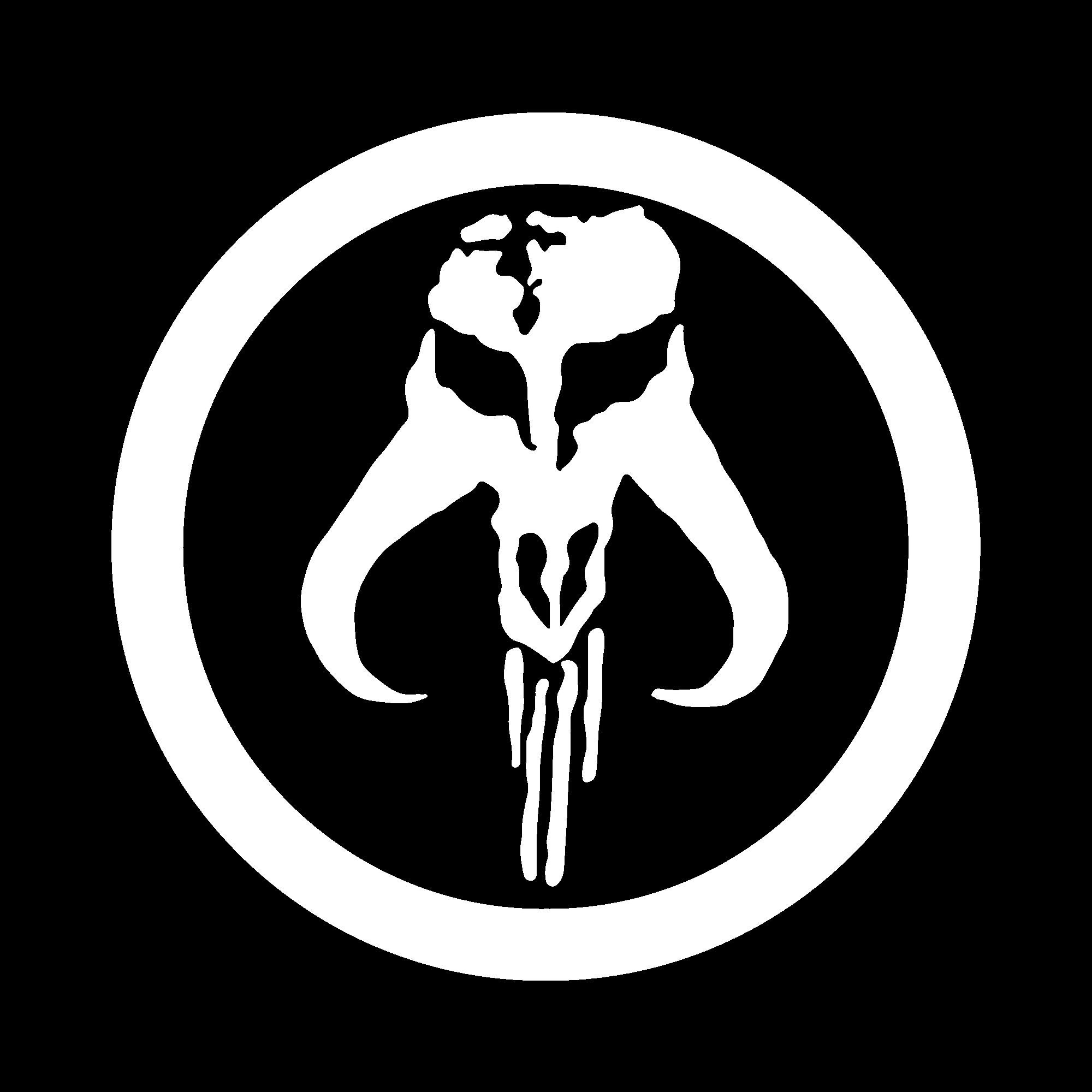 Boba Fett Mythosaur TESB Sigil Star Wars Mandalorian Vinyl Decal - Stickers for Laptop, Car Window, and Bumper!