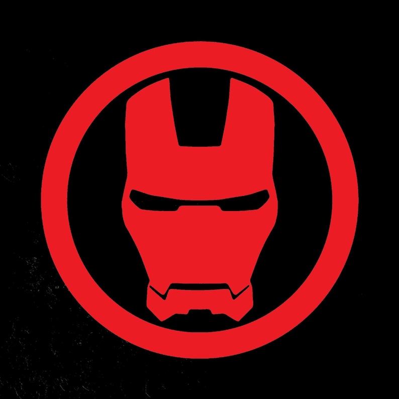 Iron Man Vinyl Decal Sticker for Laptop, Car Window, and Bumper image 3