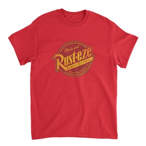 Medicated Rust Eze Cars Rust-eze T-shirt | Lightning Mcqueen, Tow Mater, Disney Pixar - Etsy