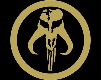 thumbnail image 2 of The Mandalorian Mudhorn Sigil Vinyl Sticker Decal | Boba Fett Jango Logo | 03-146 Dd Brand 2 of 4