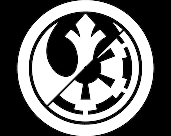 Star Wars Rebel Empire Vinyl Decal - Sticker for Laptop, Car Window, and Bumper