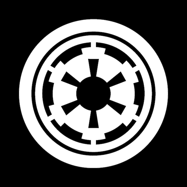 Star Wars Galactic Empire Vinyl Decal - Sticker for Laptop, Car Window, and Bumper