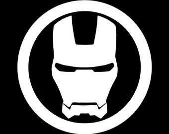 Iron Man Vinyl Decal - Sticker for Laptop, Car Window, and Bumper