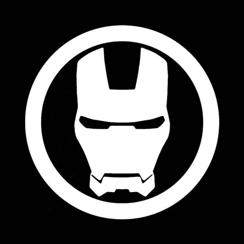 Iron Man Vinyl Decal Sticker for Laptop, Car Window, and Bumper image 1